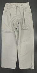 IZOD School Uniform Boys Pants Beige Pleated Front /100% Cotton /Size 18