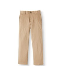 Boys Wonder Nation School Uniform Stretch Chino Pants Beige Select Size – NEW