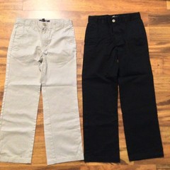 2 Cherokee School Uniform Flat Front Pants *WORN ONCE* Sz 10H 28” Waist EUC!