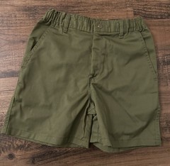 Vintage BSA Boy Scouts of America Uniform Shorts Kids Size 14 Waist 27 Elastic