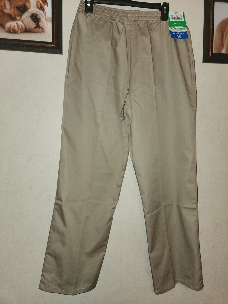 Unisex Classroom Uniform Durable Elastic Waste Size 16 Husky New With Tags