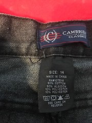Boys Cambridge Classics Black Size 14 Good Condition