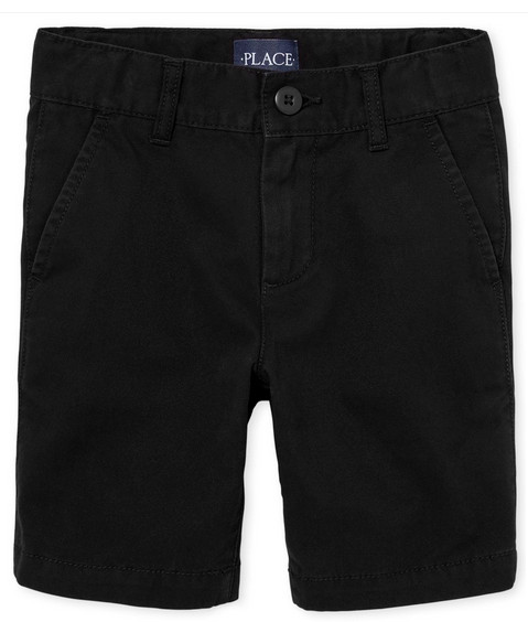 The Children’s Place Boys Chino Uniform Shorts Black Size 12 6389
