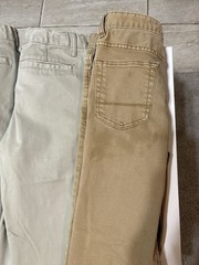 Youth Boys Size 12 Uniform Khaki Pants School Lot Bundle Of 5 Read*