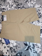 Nautica Boys Uniform Shorts Beige Size 8 Regular Polyester Spandex Adjustable W…