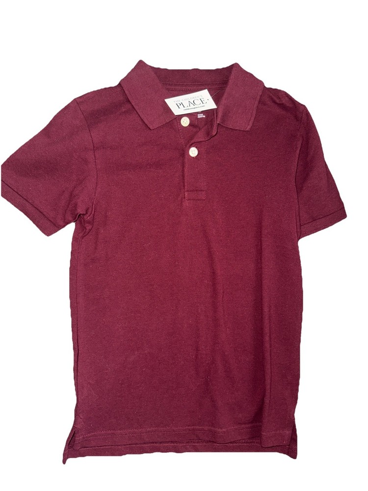 The Children’s Place Boys Redwood Uniform Pique Polo, Size S 5/6 191755916354