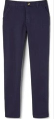 2 Pack French Toast Straight Fit Navy Pants adjustabl Waist School wear Size 5