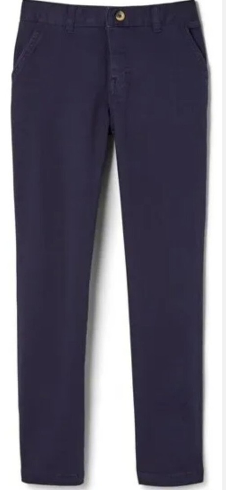 2 Pack French Toast Straight Fit Navy Pants adjustabl Waist School wear Size 6