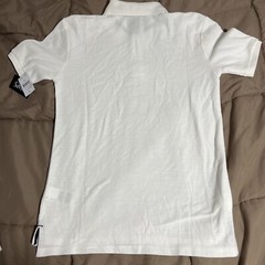 New Boys Youth Large Chaps Polo Shirt White- School Uniform Large