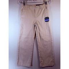 Nautica Boys School Uniform Khaki Pants Reinforced Knee Size 6 Regular N451050Q