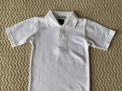 New Boy’s Taphuco Uniform Solid White Classic Polo Shirt Boy’s Sizes 4 5 6