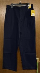 Lee Navy Blue Uniform Pants Dress Pants Boy’s 20 Husky (Waist 34) No Wrinkles