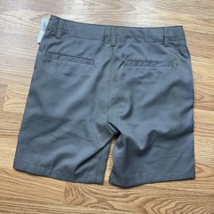 Class/Club Shorts Boys 14 Gray Modern Fit Comfort Stretch Chino School Uniform