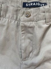 French Toast Boys Khaki Chino Pants Size 12 Straight Leg Twill Cotton Blend
