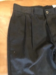 IZOD Size 20 Regular Uniform Boys Pants Adjustable Waist NWT Black pleated front