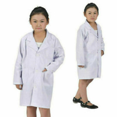 Kids Doctors Scientist White Lab Coat Childrens Girls Boys Fancy Dress Costume