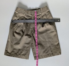 Mills Boys School Uniform Shorts Slim S16 Khaki Cotton Blend