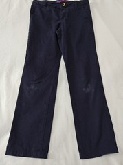 French Toast Double Knee Khaki Pants Boys Size 10 Navy Blue Straight 2-Pack