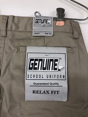 Genuine Boys Twill Short, Classic Khaki, 16H