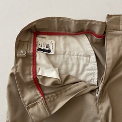 Mills Uniform Boys Poly-Performance Khaki Flat Front Shorts : 18R : 6”