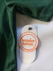 Wonder Nation School Uniform Pique Polo Shirt Boys Size L Green Short Sleeve