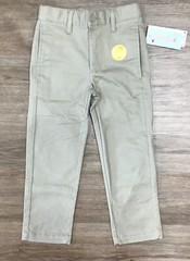 Boys’ School Uniform Straight Fit Stretch Chino Pants Vintage Khaki size 4,5