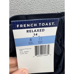 French Toast Pants Boys 14 Navy Blue School Uniform Relaxed Fit Pants Chinos NEW