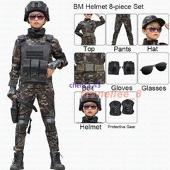 Children’s Spring Autumn Camouflage Suit Special Forces Tactic Training Uniform