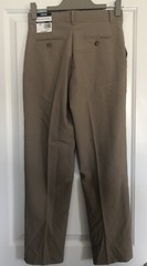 NWT Boy’s Izod Flat Front Stretch Pants Khaki Tan Size 14 Regular Uniform