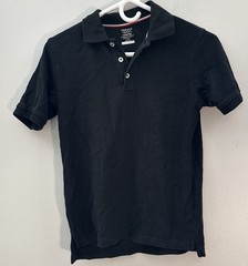 French Toast Black Short Sleeve Uniform Shirt Sz L 10/12