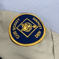 Boy Scouts Of America Youth Large BSA Uniform Shirt USA Made Cub Scout Patches