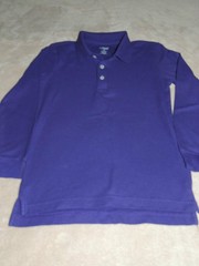 Purple French Toast Uniform Knit Shirt Boys Size 10