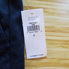 Old Navy Unisex Youth Shorts Black Khaki School Uniform Pants Child Size 5 NWT