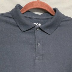 Boy’s Izod Navy Blue School Uniform Short Sleeve Polo Size L 14/16