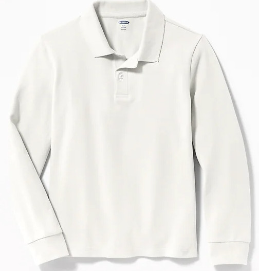 Uniform Built-In Flex Long-Sleeve Pique Polo for Boys