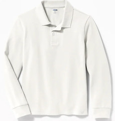 Uniform Built-In Flex Long-Sleeve Pique Polo for Boys