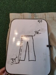 – L@@K – Boys Izod Light Beige Pleated School Uniform Pants Sz 14 Nice! –