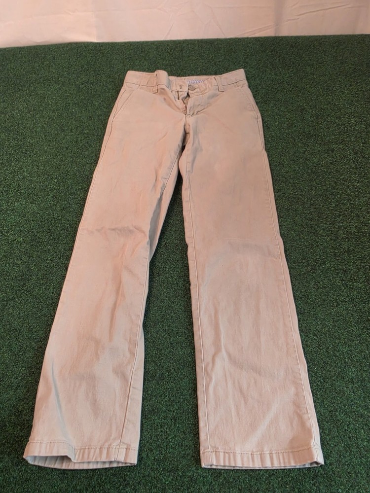 – L@@K – Boys Izod Light Beige Pleated School Uniform Pants Sz 14 Nice! –