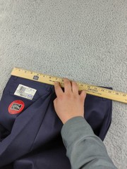 Vintage Official Rifle School Uniform Pants Boys 32 Husky Blue Double Knee Work