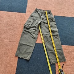 Boy Scouts of America Pants Youth 8 Green Convertible Zip-Off Shorts Cargo Z5b