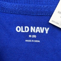 Old Navy Blue Tango Uniform Pique Short Sleeve Polo Boys Size Medium NEW
