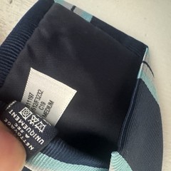 Lot of 3 Lands End Boys School Uniform Zipper Ties Size Medium Blue Stripes