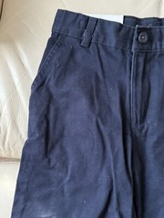 ARROW USA 1851 REGULAR PANTS ADJUSTABLE WAIST FOR A PERFECT FIT SIZE 5 NAVY New