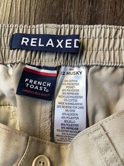 French Toast Boys Uniform Pull-On Pants Size 12