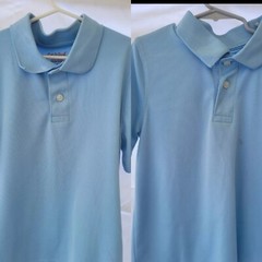 Lot of 2 Boys Large (10) Cat & Jack Polo polos shirts uniform uniforms school