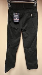 Chaps Boys School Uniform Size 10 Slim Black Dress Pants Pant NEW W/tag