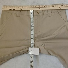 CAT & JACK BOYS Khaki SCHOOL UNIFORM SHORT SZ 14 length 17 1/2