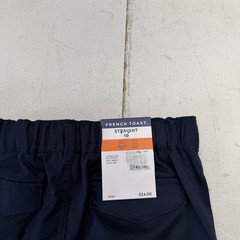 French Toast Pants Boys 10 Navy Straight Twill Adjustable Waist School Uniform
