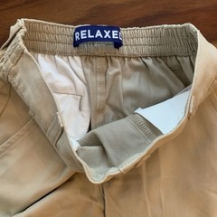 French Toast Boys 3 Pair School Uniform Elastic Back Pants size 6 Tan & Navy