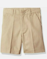 Classroom School Uniforms Boys Flat Front Shorts, Khaki, 8